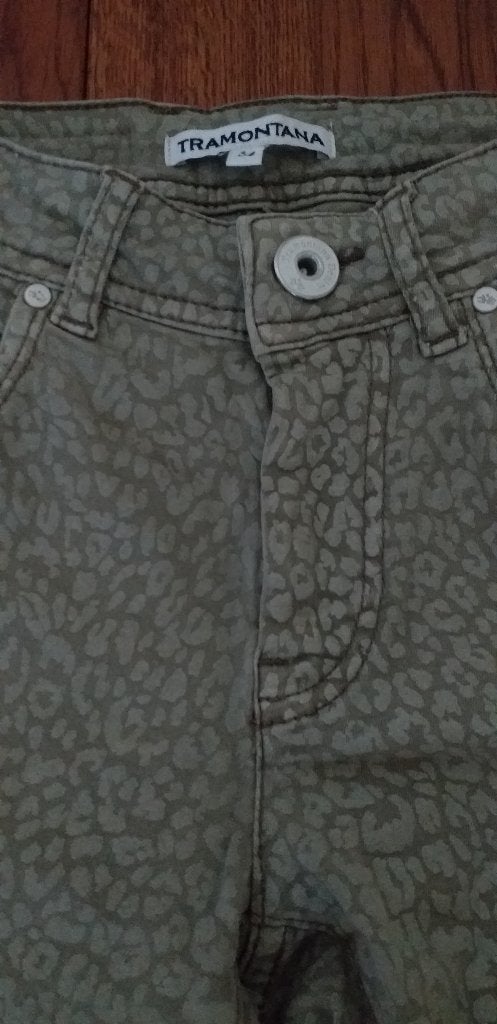 Jeans XS  34 Groen Tramontana Vintage ( Jool ), Kleding | Dames, Overige kleuren, Verzenden, Tramontana, W27 (confectie 34) of kleiner