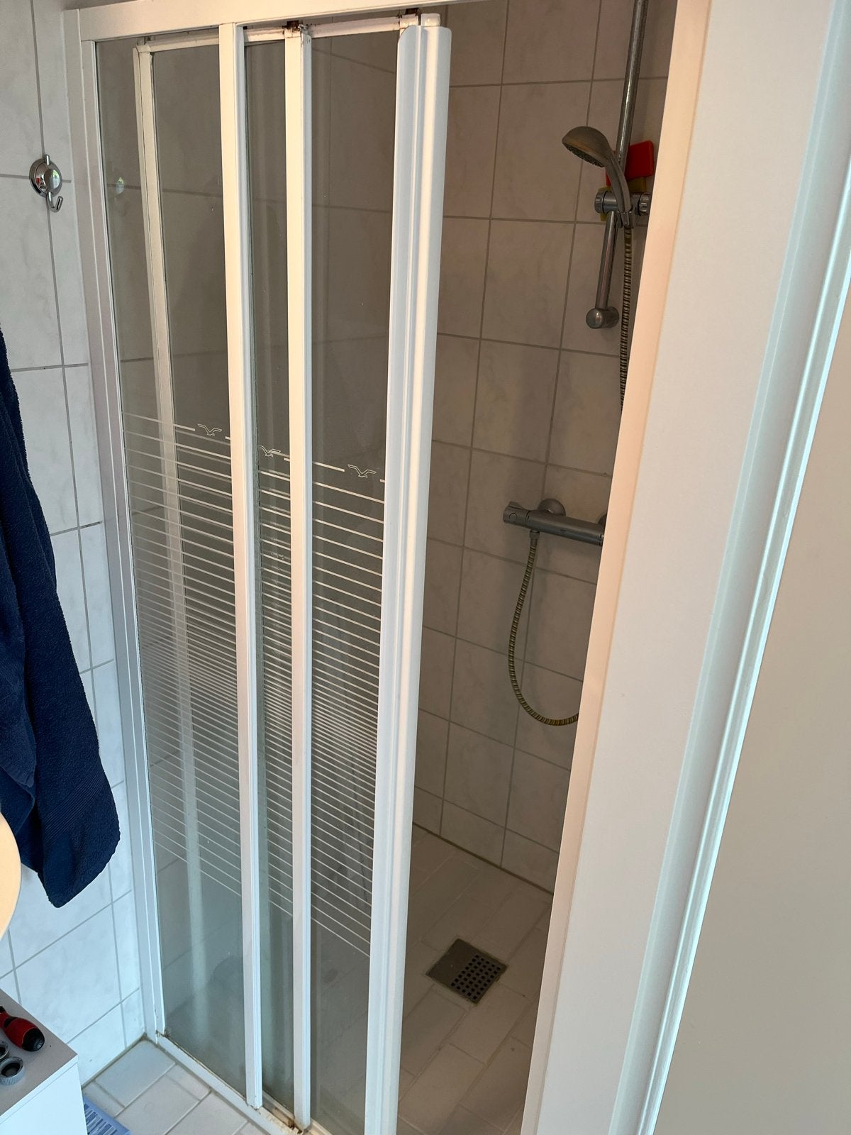 Douchedeur Bruynzeel 90x185, Ophalen, Gebruikt, Glas, Douche