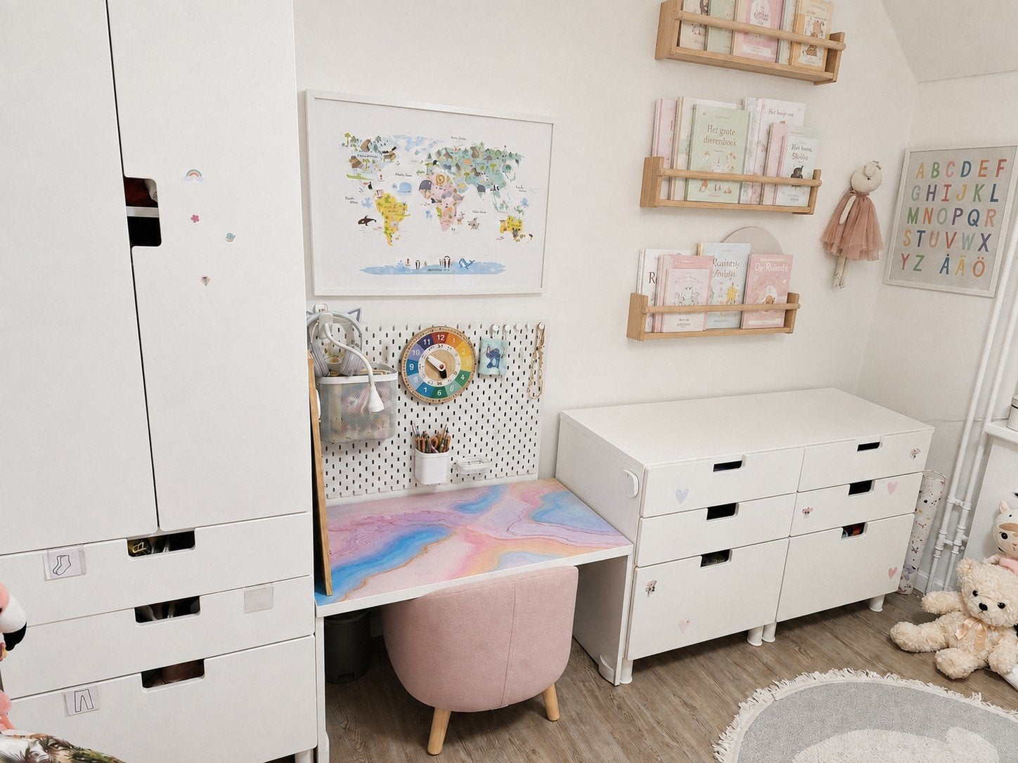Complete kinderkamer meubelset IKEA STUVA – goede staat, Ophalen, Jongetje of Meisje