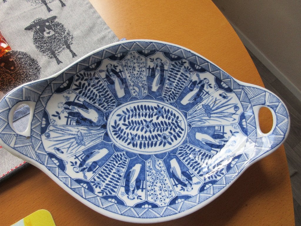 blauw serviesgoed, Antiek en Kunst, Antiek | Keramiek en Aardewerk, Ophalen