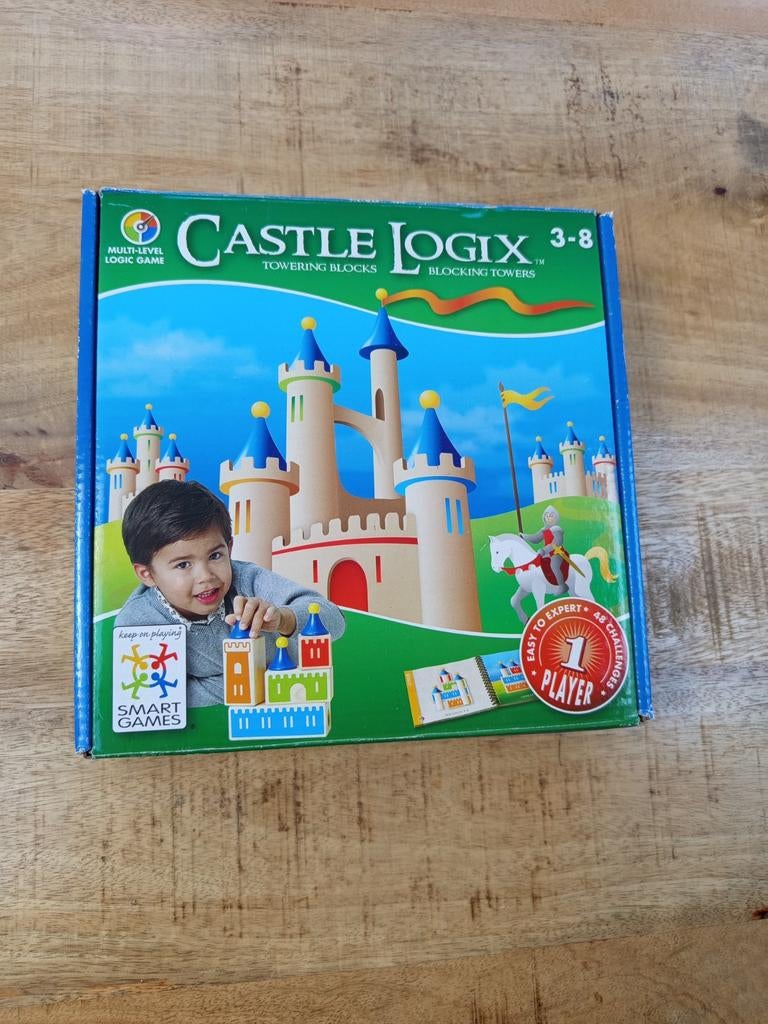 SmartGames Castle Logix - Houten Blokken Puzzelspel, Kinderen en Baby's, Speelgoed | Educatief en Creatief, Ophalen, Zo goed als nieuw