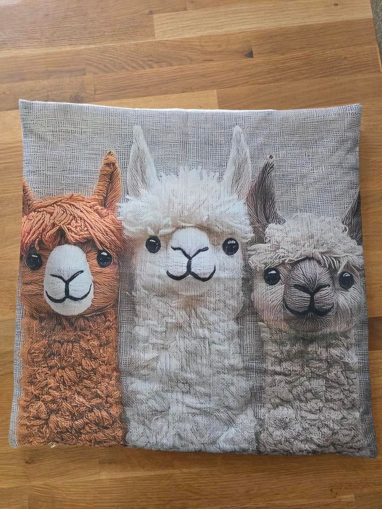 Alpaca kussenhoes 44 x 44 cm, Ophalen of Verzenden, Vierkant