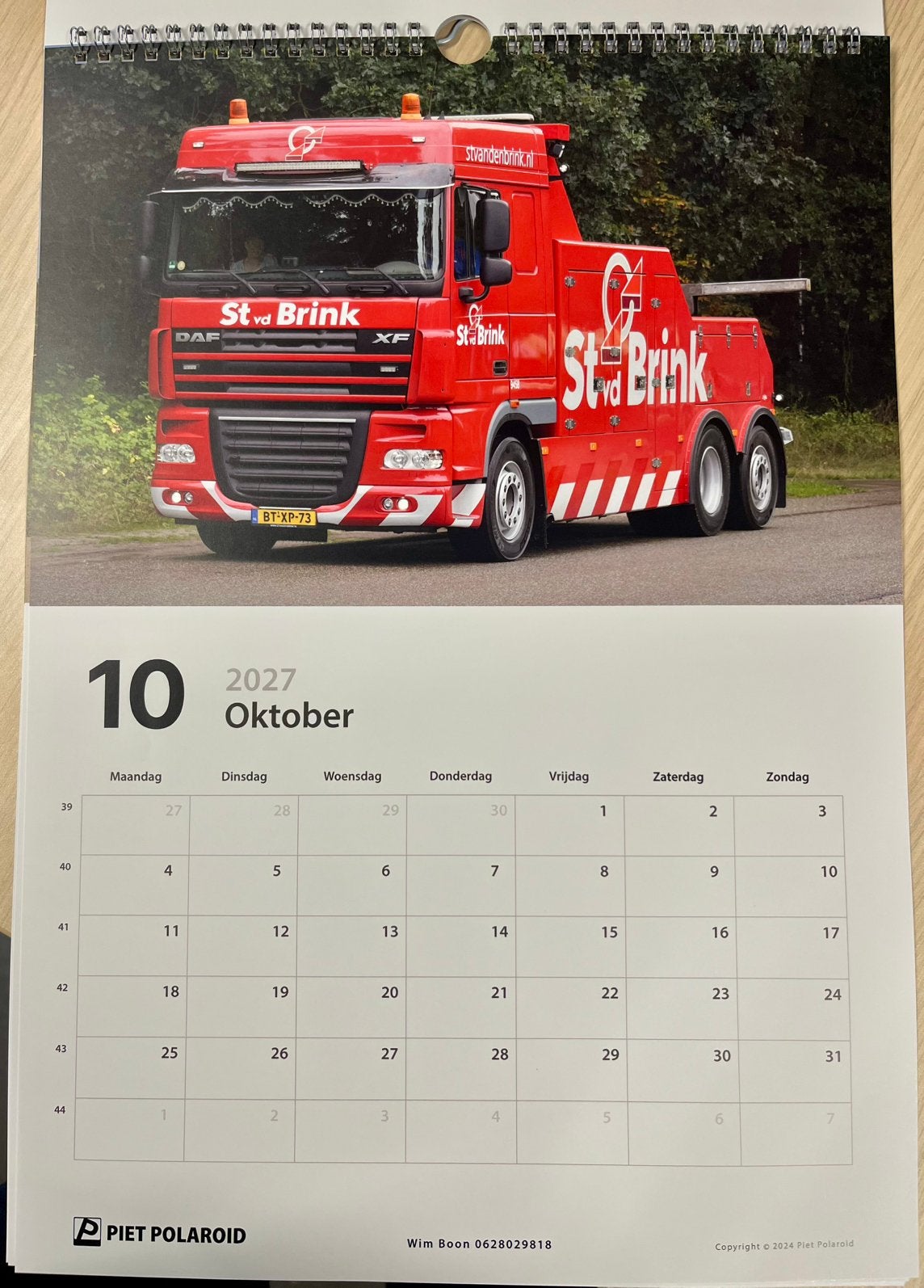 Zware bergingsvoertuigen kalender 2027, Ophalen of Verzenden, Nieuw, Vrachtwagen