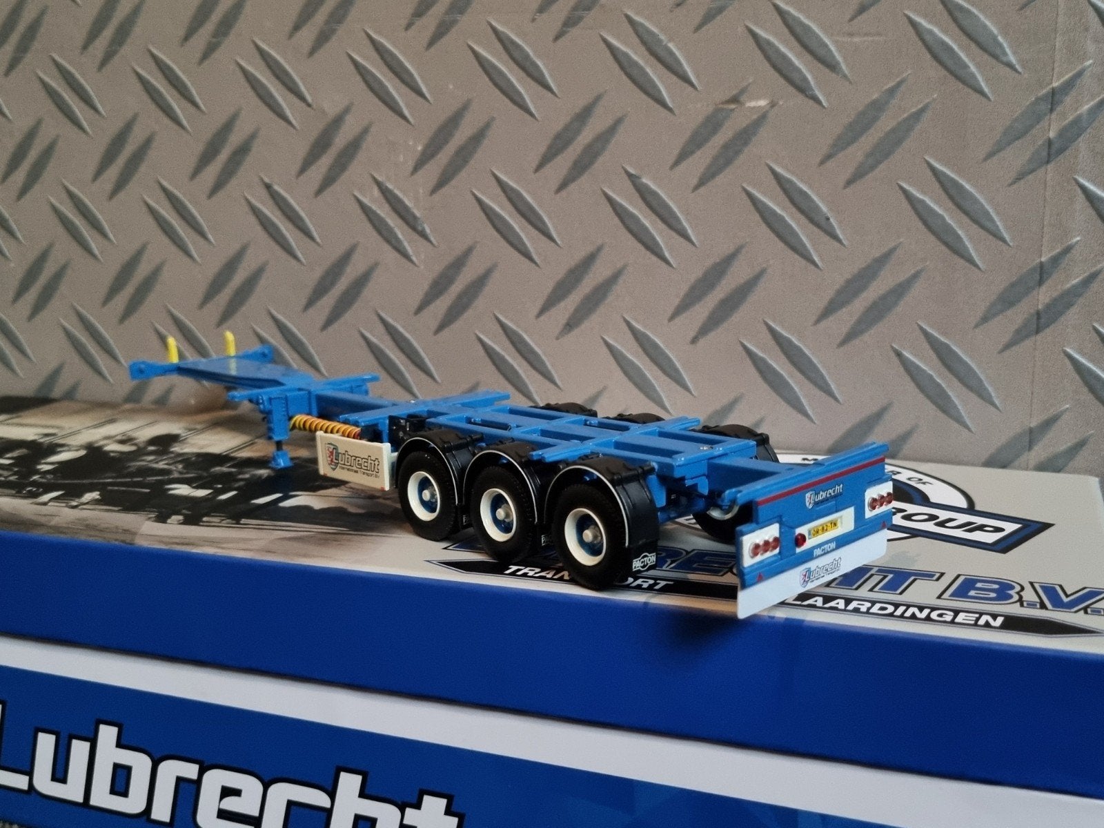 Tekno container chassis Lubrecht., Ophalen of Verzenden, Nieuw, Bus of Vrachtwagen, Tekno