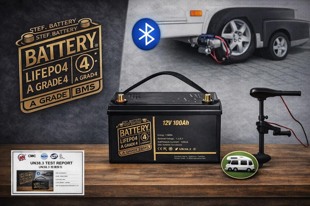 12V 109Ah Lithium Smart Accu Bluetooth - actieve balancering, Ophalen of Verzenden, Nieuw, Smart