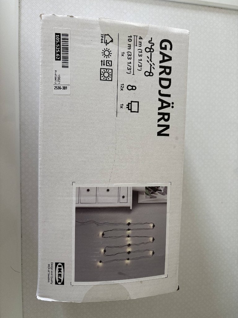 Ikea Gardjarn 10m - New, Ophalen, Nieuw, Batterij, Minder dan 50 watt