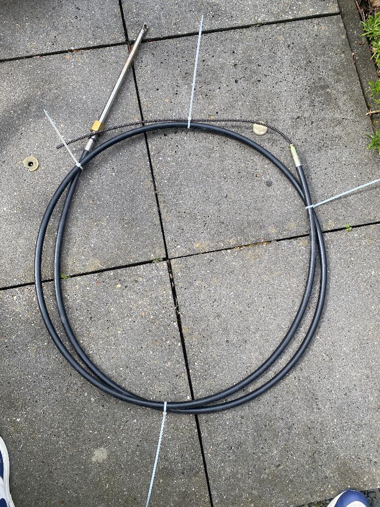 Stuurkabel M58   lengte: 14 foot / 4,3 meter nieuw, Motor en Besturing