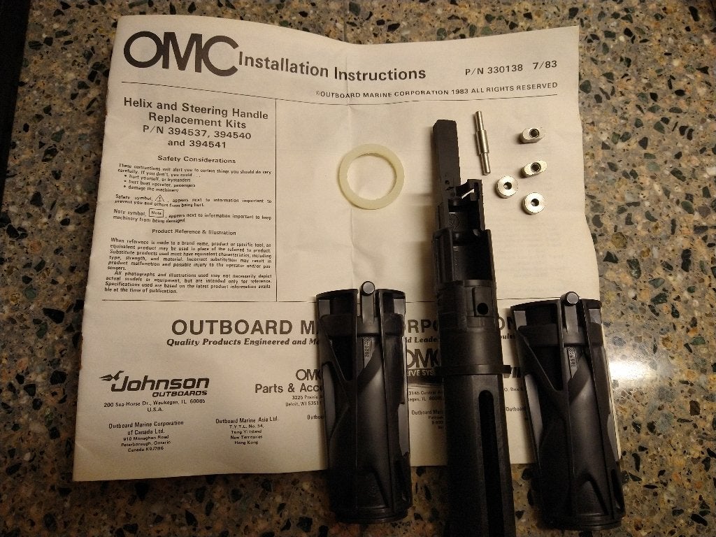 OMC Helix Gas-stuurhendel handvat reparatie kit 4.5-55pk., Ophalen of Verzenden, Nieuw, Motor en Techniek