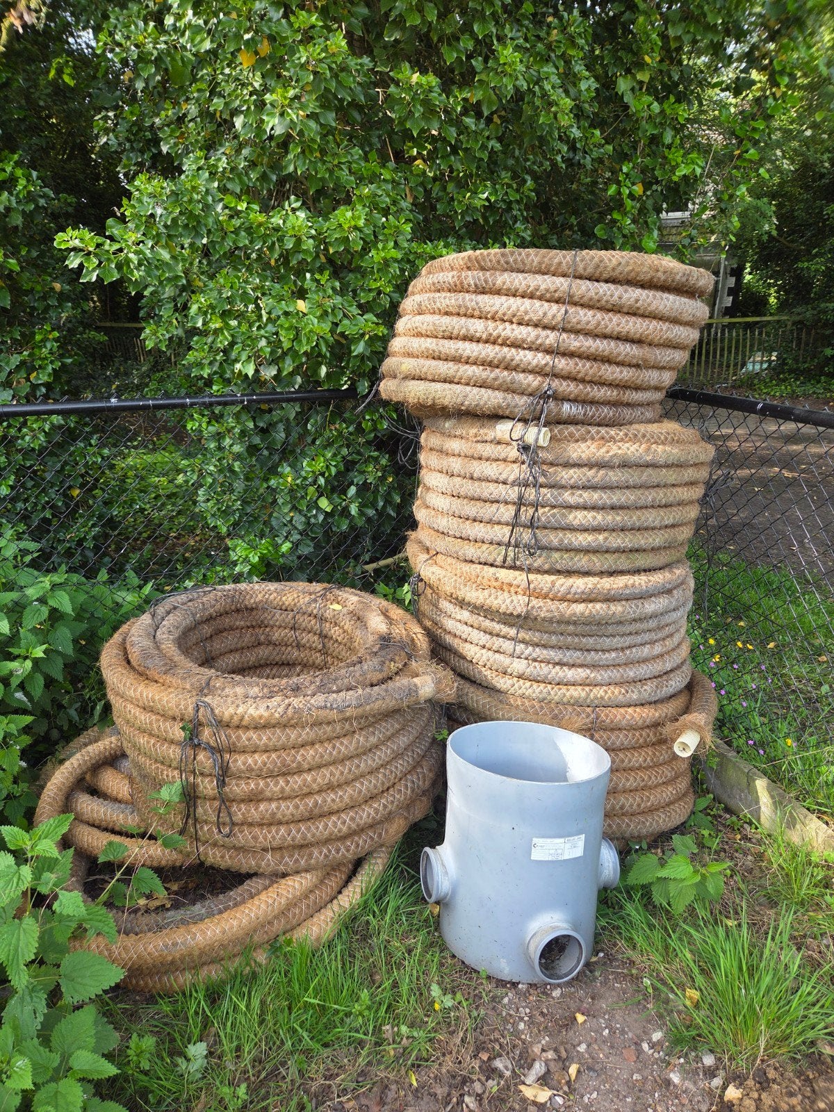 Drainageslang met put, Doe-het-zelf en Verbouw, Buizen en Afvoer, Pvc, 6 meter of meer, Overige typen, 60 tot 80 mm