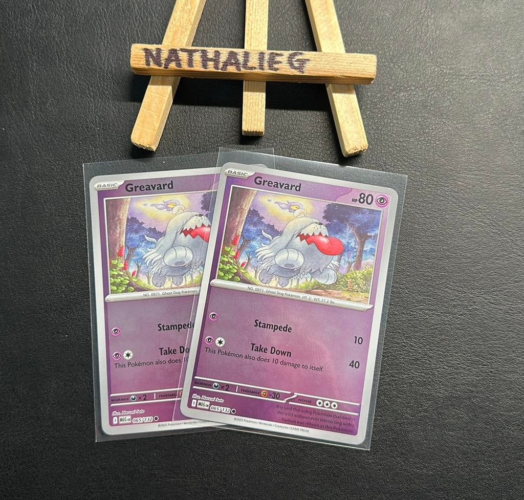 Greavard reverse 065/132 Pokemon Mega Evolution, Ophalen of Verzenden, Nieuw, Losse kaart