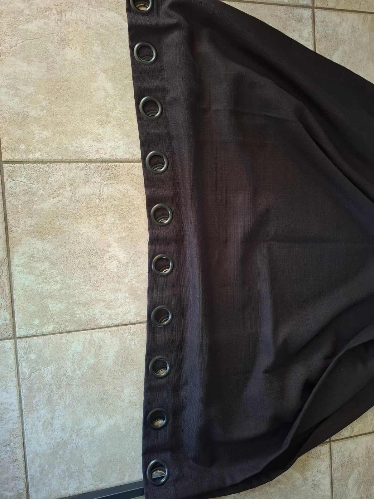 Donkerbruine gordijnen van Leenbakker, 2x270x257cm, Met ringen, Gebruikt, Overige merken, Bruin