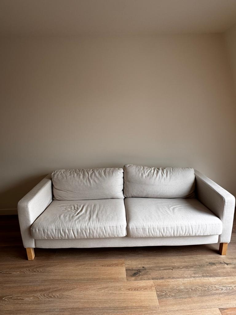 Ikea karlstad bank 3 zits, Ophalen, Driepersoons, 75 tot 100 cm, Zo goed als nieuw