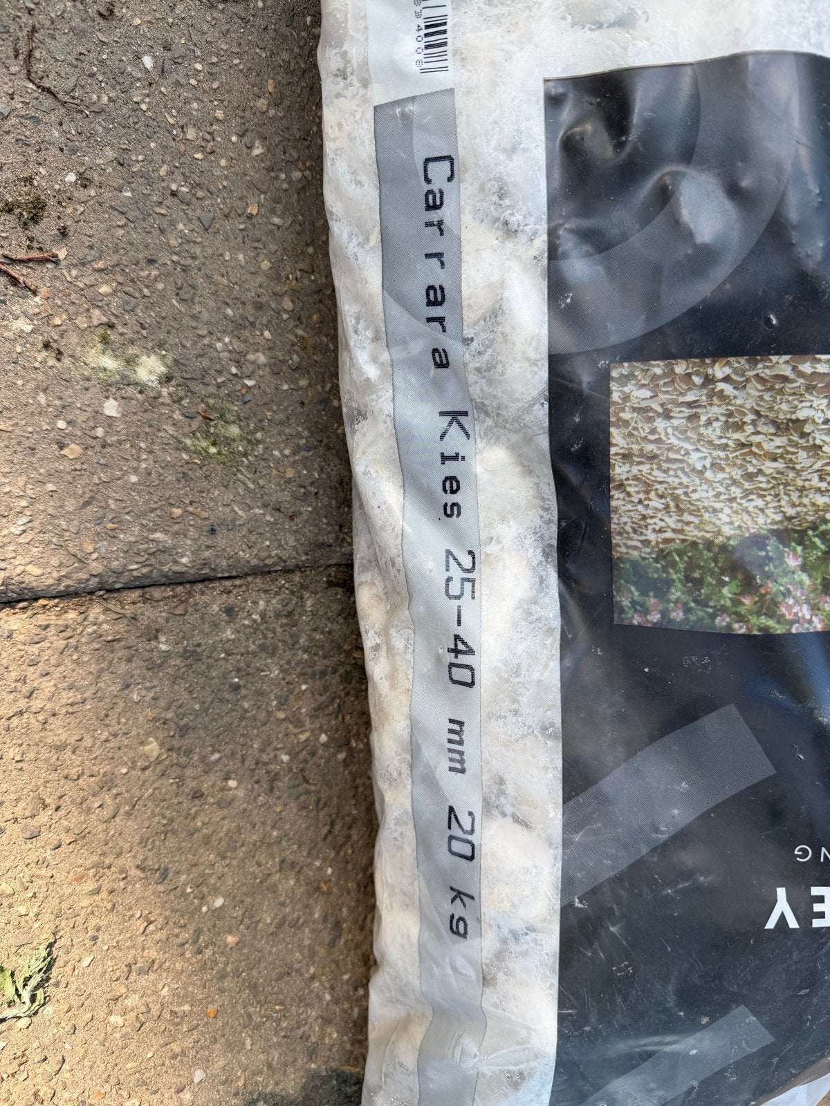 6x Carrera Witte Grind 25-40 mm - 20 kg zakken, Ophalen, Wit, Nieuw, Grind