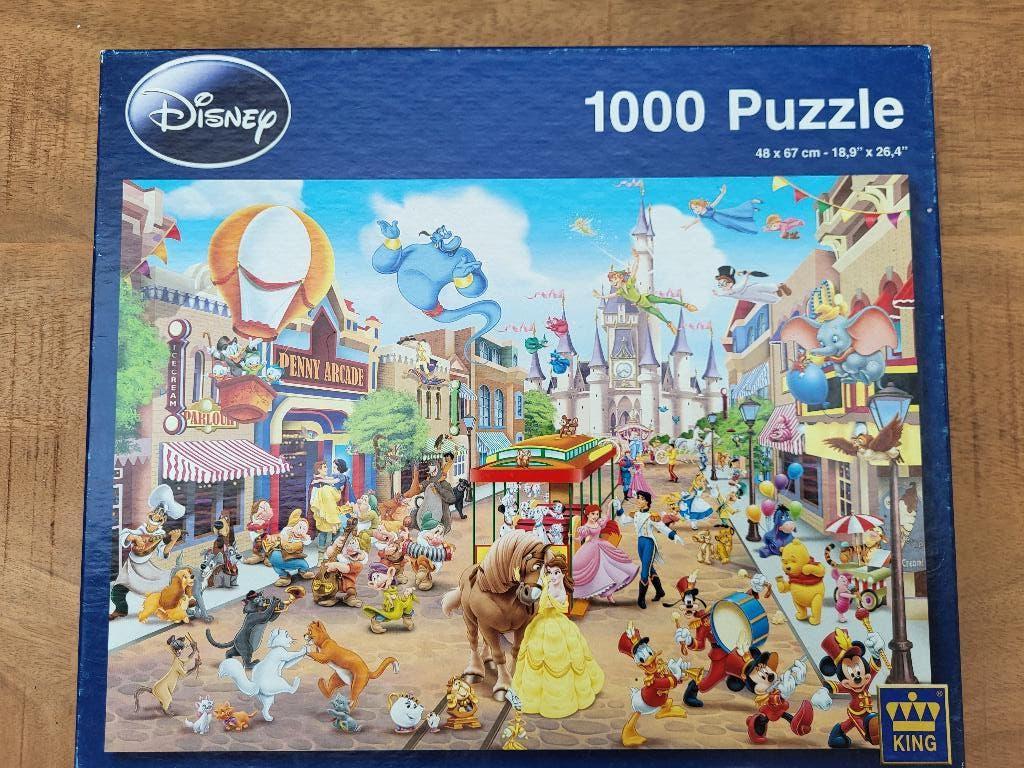 Disney legpuzzel 1.000 stukjes, Ophalen of Verzenden, 500 t/m 1500 stukjes, Zo goed als nieuw, Legpuzzel