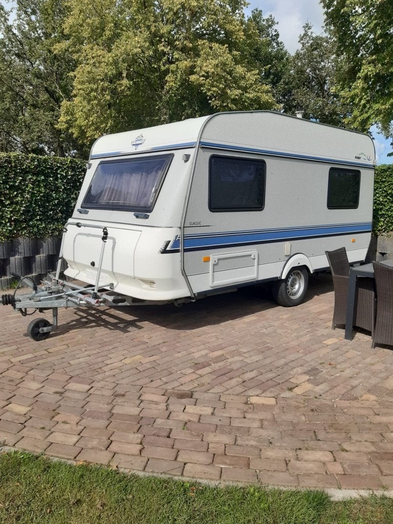 Hobby caravan 430 met voortent, luivel en erker, Luifel, Hobby, Treinzit, 750 - 1000 kg