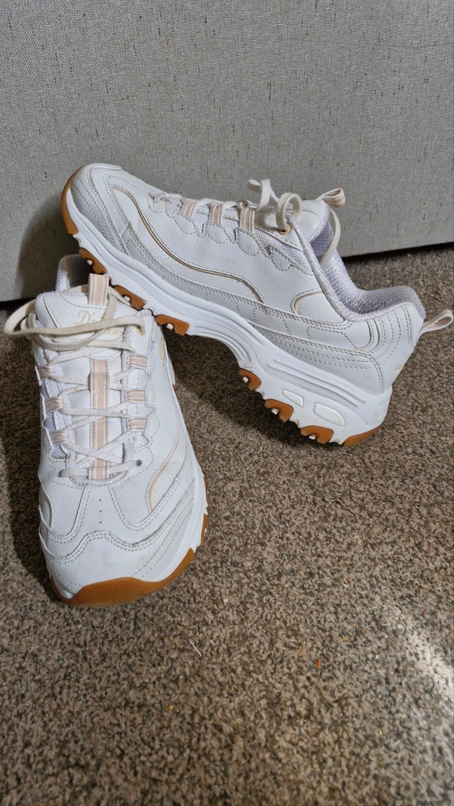 Skechers D'Lites Sneakers Maat 39 - Zeer Goede Staat, Kleding | Dames, Schoenen, Skechers, Wit, Ophalen of Verzenden, Sneakers of Gympen