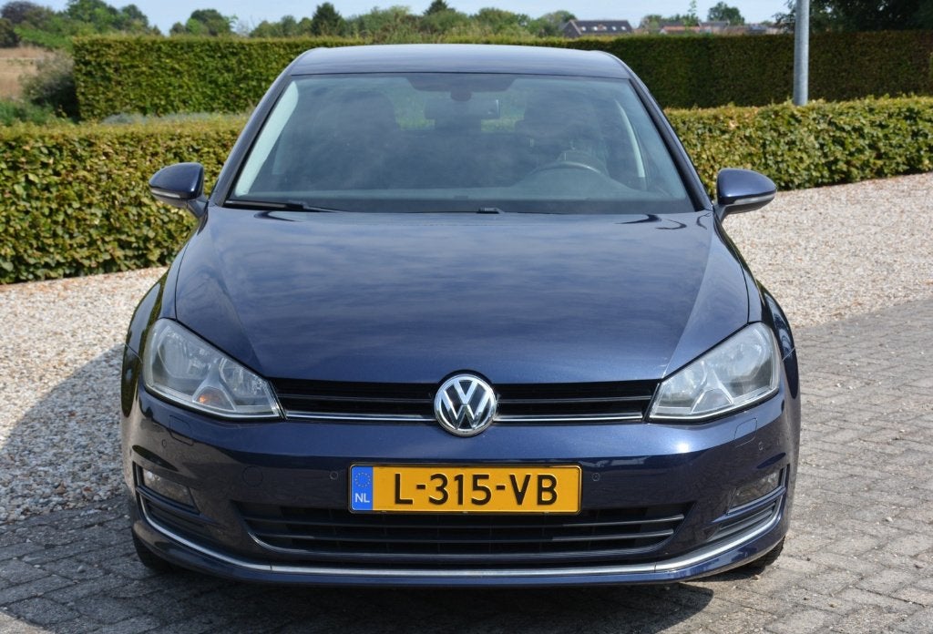 Volkswagen Golf 7 Lounge 1.2 TSI, Auto's, Stof, Zwart, 4 cilinders, Blauw