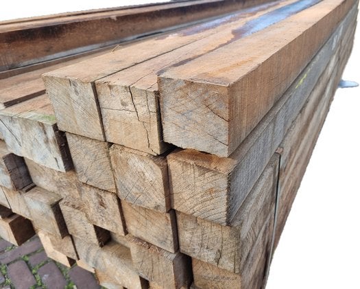 Hardhouten palen 80x80 mm / 8x8 cm / 8.0x8.0 cm, Ophalen, Palen, Nieuw, Hardhout