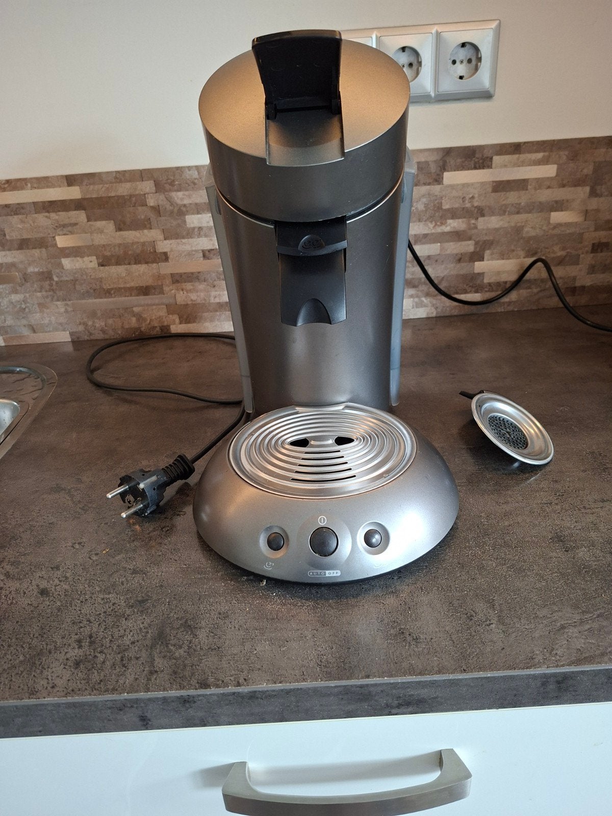 Philips Senseo HD7812 Koffiepadapparaat - Grijs, Ophalen, Koffiepads en cups, Gebruikt, 10 kopjes of meer