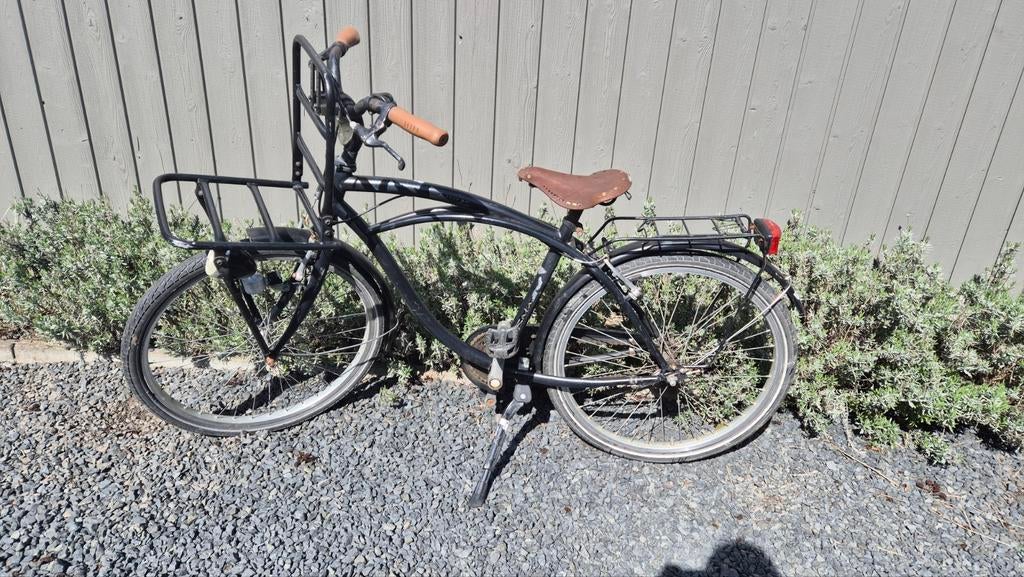 Batavus transportfiets 24 inch zwart, Ophalen, Batavus, Handrem, Schijfrem