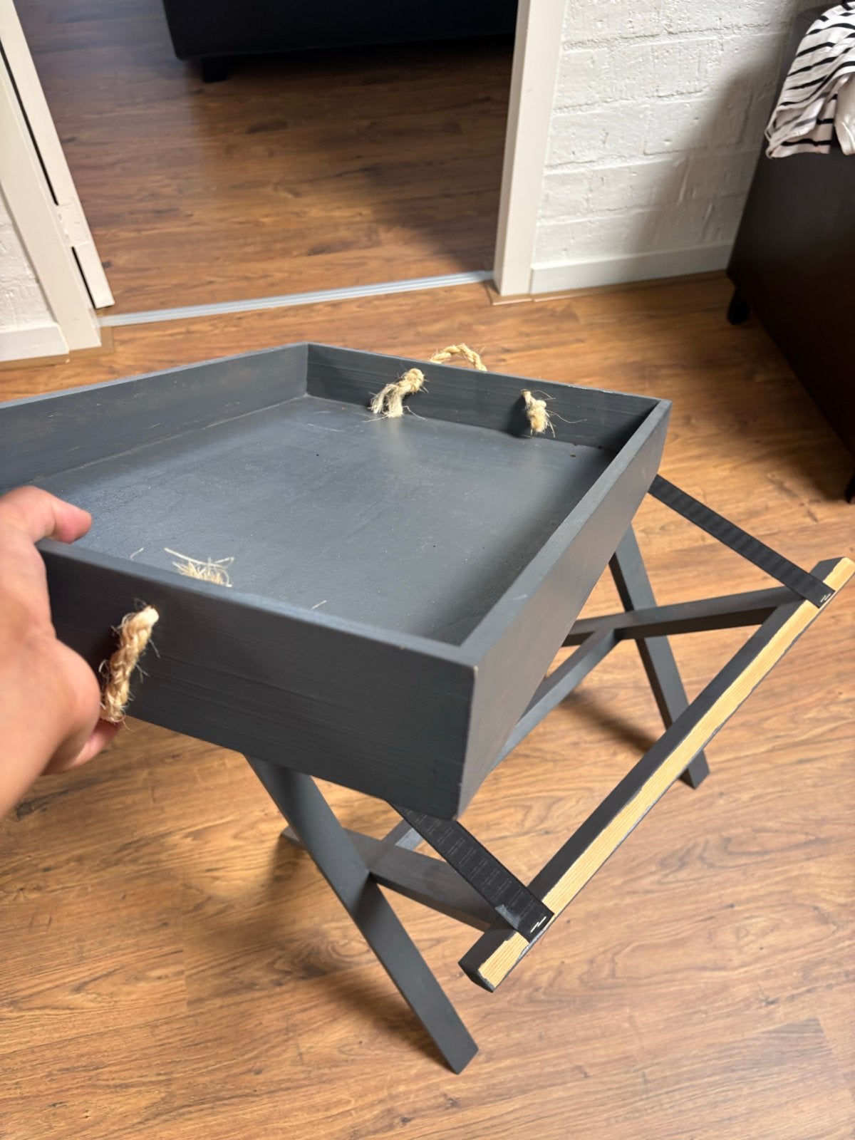 Decoratieve bijzettafel/dienblad - Gaat weg ivm verhuizing, Ophalen, Minder dan 45 cm, Gebruikt, 55 tot 75 cm