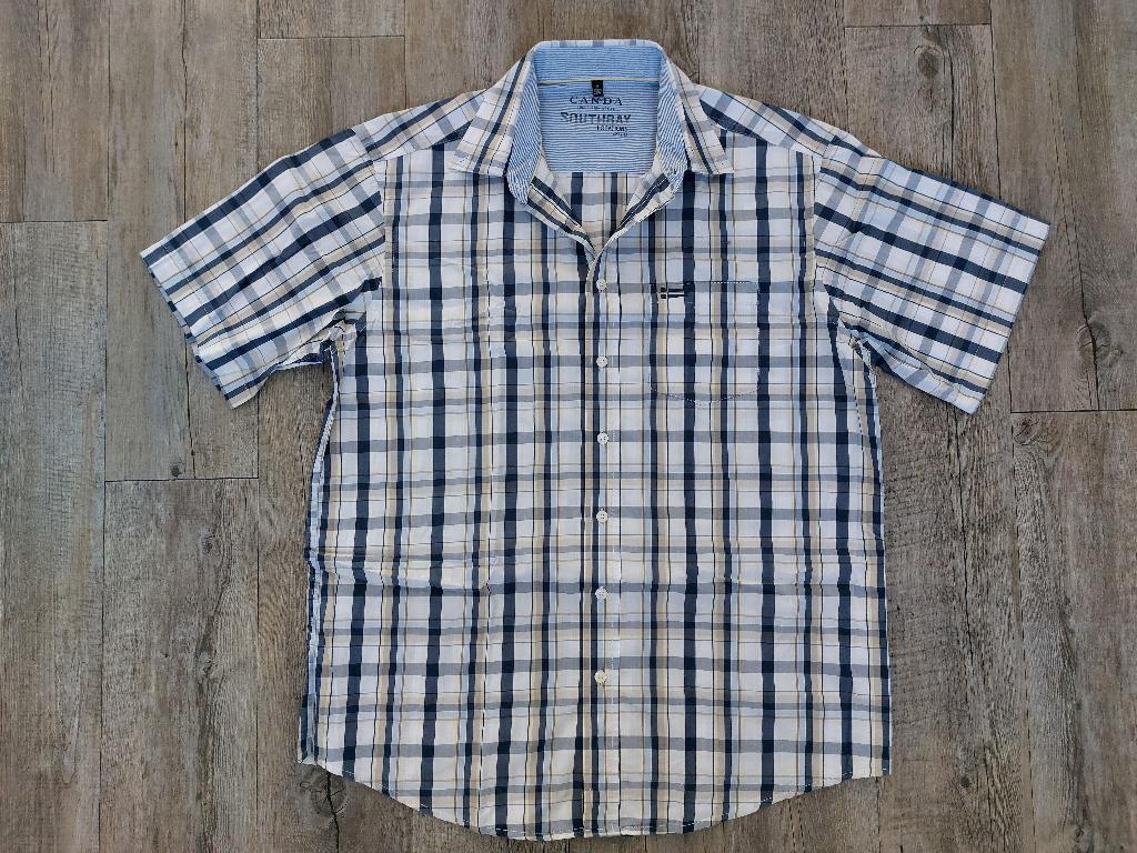 Overhemd van M (Canda), Blauw, Zo goed als nieuw, Canda, Halswijdte 39/40 (M)