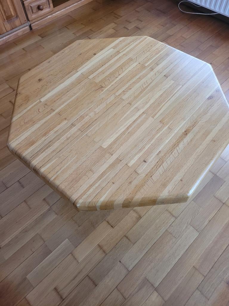 6 hoekige eiken salon tafel, Ophalen, Rechthoekig, 50 tot 100 cm, 50 tot 100 cm