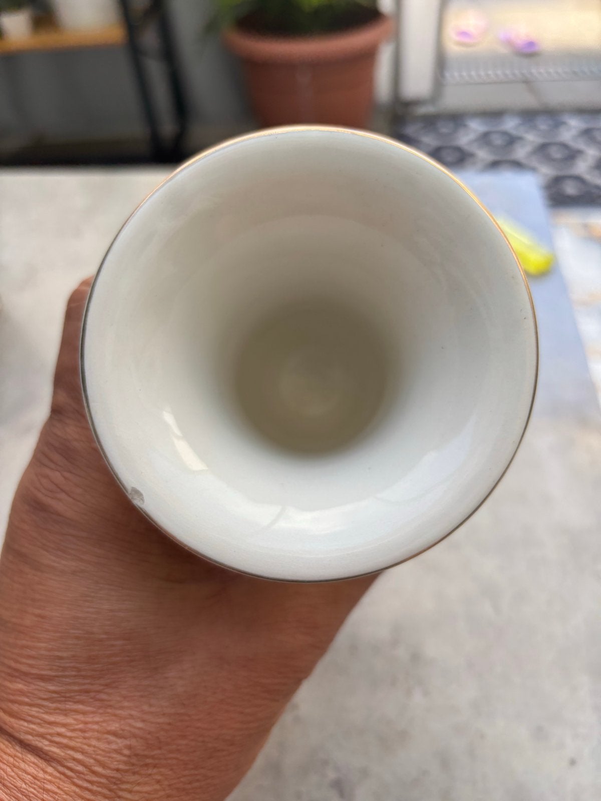 Vintage Italiaanse porseleinen vaas met vogeldecor, Ophalen of Verzenden