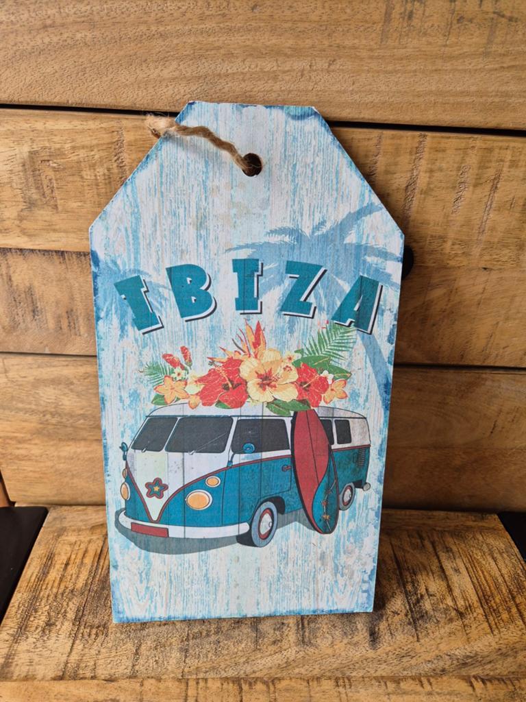 Wanddecoratie volkswagen T1 Ibiza busje - 27 cm, Ophalen of Verzenden, Zo goed als nieuw