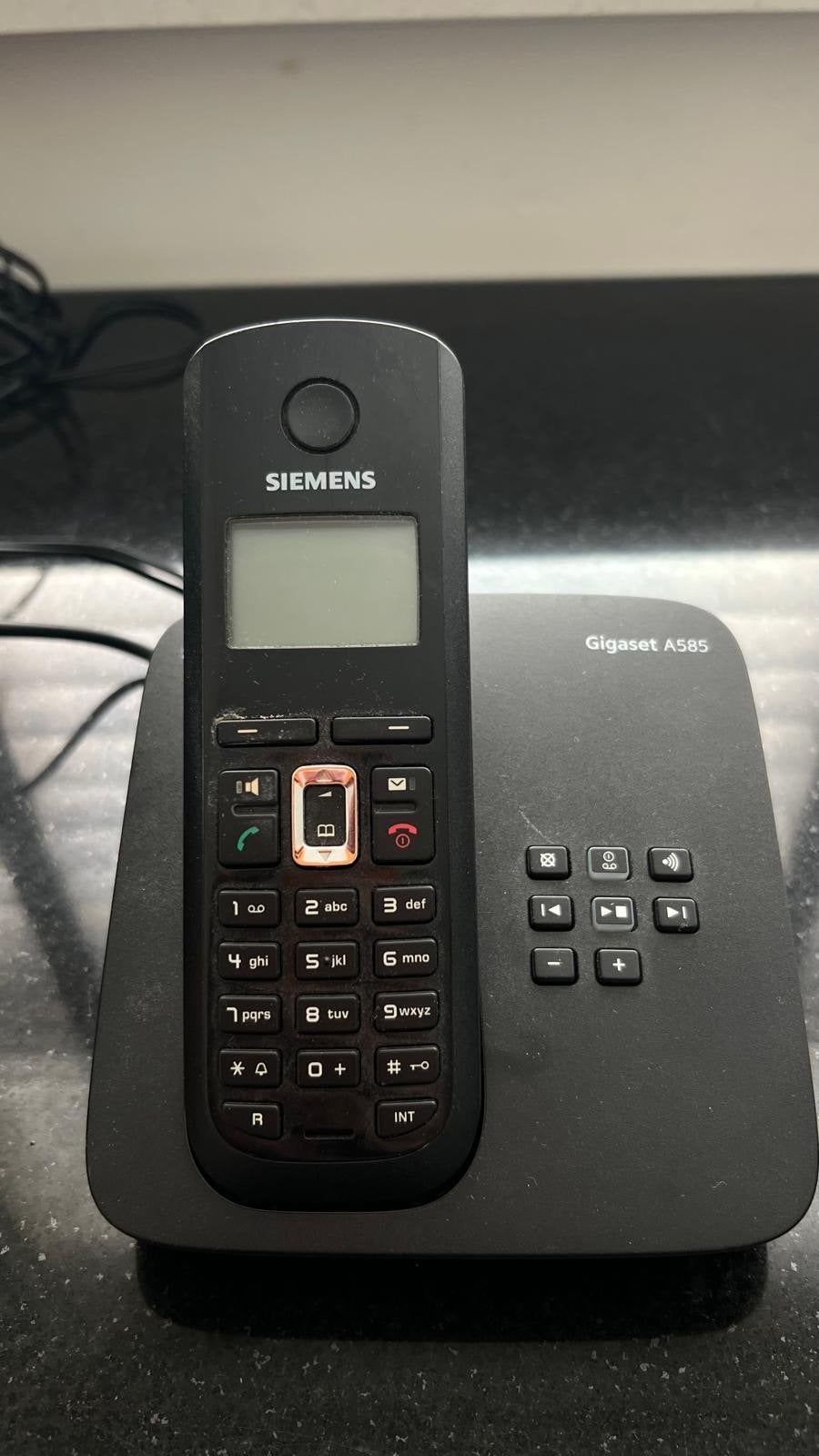 Siemens Gigaset A585 draadloze telefoon met basisstation, Ophalen of Verzenden, Gebruikt, 1 handset