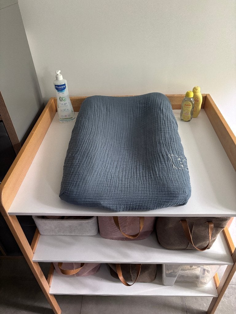 Geuther Clarissa XL commode – wit/hout, Ophalen, 50 tot 70 cm, 100 cm of meer, Zo goed als nieuw
