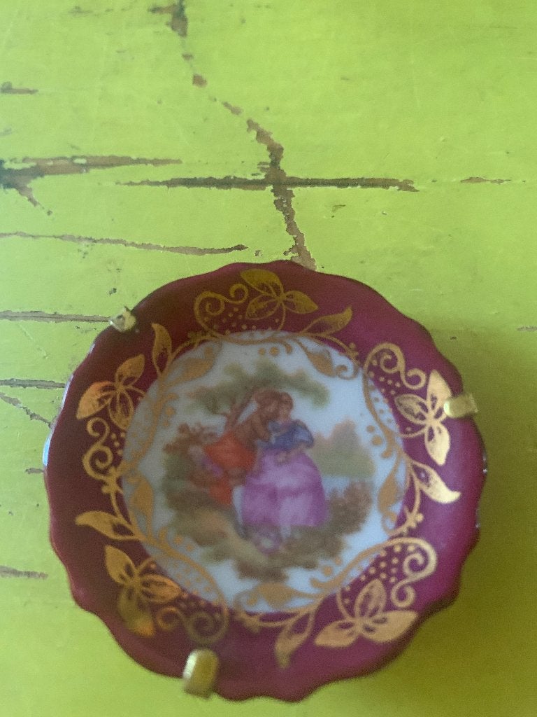 Klein Limoges bordje, Antiek en Kunst, Ophalen of Verzenden