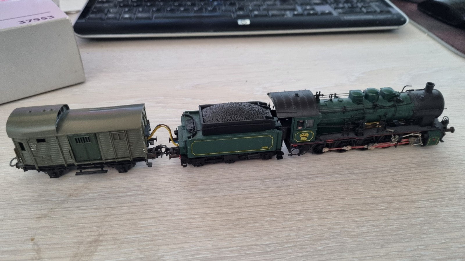 Märklin 37553 H0 Stoomlocomotief met tender Serie 81 NMBS, Verzenden, Wisselstroom, Locomotief, Märklin