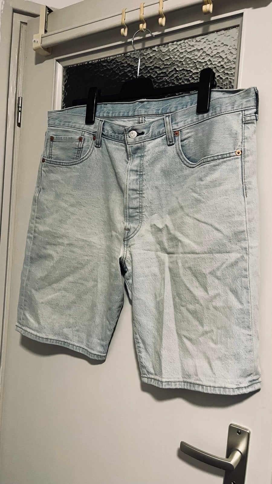 Levi's 501 denim shorts - W38, Ophalen of Verzenden, Gedragen, Blauw, W36 - W38 (confectie 52/54)