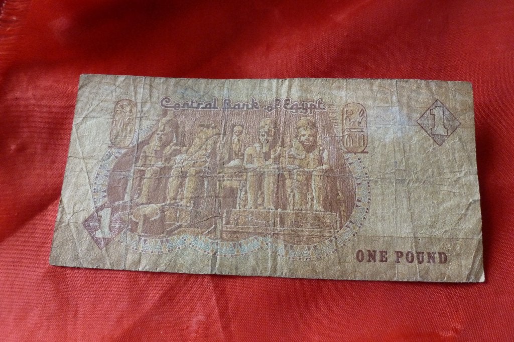 Bankbiljet - 2x Egypte 1 pound jaartal nog determineren, Ophalen of Verzenden, Egypte, Setje