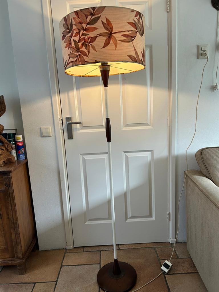 Vintage-retro jaren 60 staande schemerlamp, Huis en Inrichting, Lampen | Vloerlampen, Ophalen, Gebruikt, Jaren 60, 150 tot 200 cm