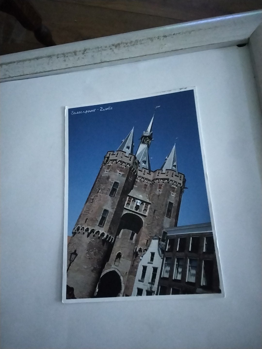 Ansichtkaart Sassenpoort Zwolle - Gelopen, Ophalen of Verzenden, 1980 tot heden, Gelopen, Overijssel
