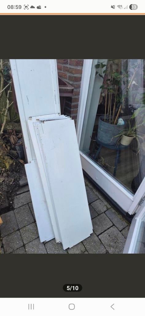 3 Lundia planken 39 x 100 cm - Vintage, Ophalen