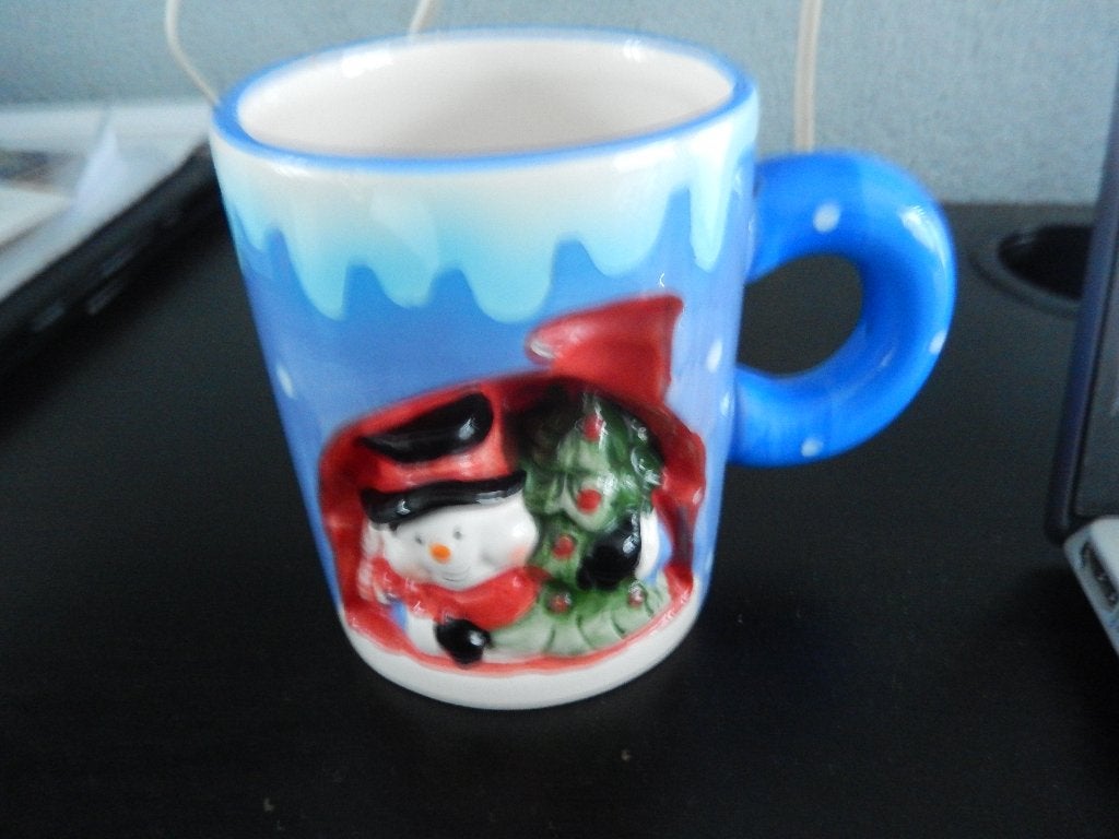2 stenen kerst bekers, Ophalen, Zo goed als nieuw