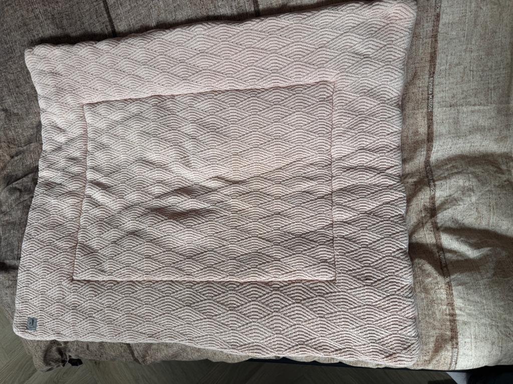 Boxkleed Jollein - Roze, Kinderen en Baby's, Boxen, Ophalen, Zo goed als nieuw, Rechthoekig, Boxkleed