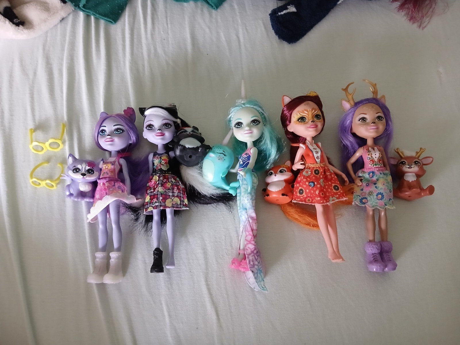 Enchantemals barbie poppen 5 stuks, Ophalen, Nieuw