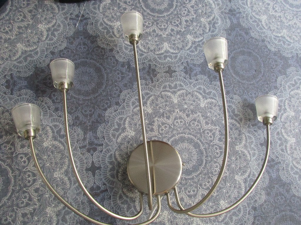 moderne wandlamp of plafondlamp met 5 lichtpunten,, Ophalen of Verzenden, Gebruikt, Wandlamp, Dimbaar