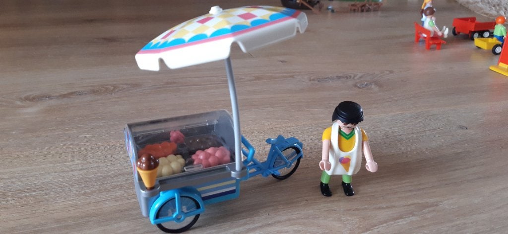 Ijsco kar playmobil, Ophalen, Gebruikt, Complete set, Overige typen
