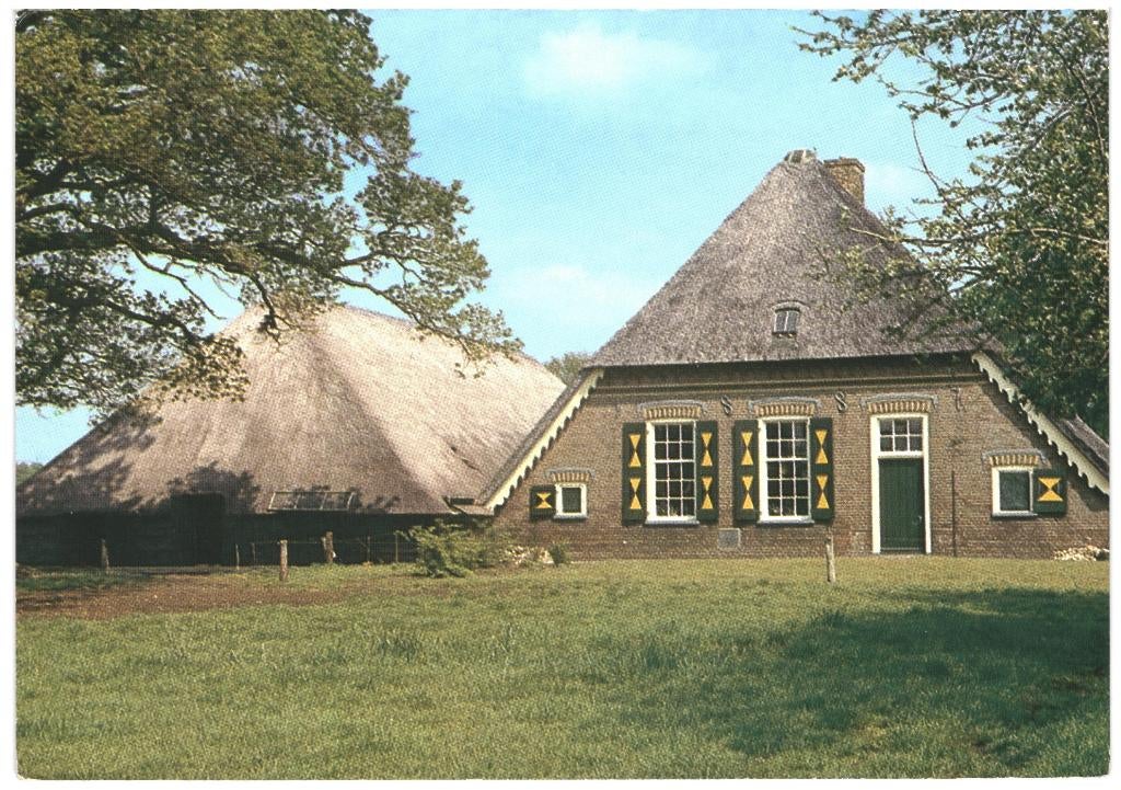 993273 Den Ham 80+ Ov Erven Nevenzeel Postzegel afgeweekt, Ophalen of Verzenden, 1980 tot heden, Gelopen, Overijssel