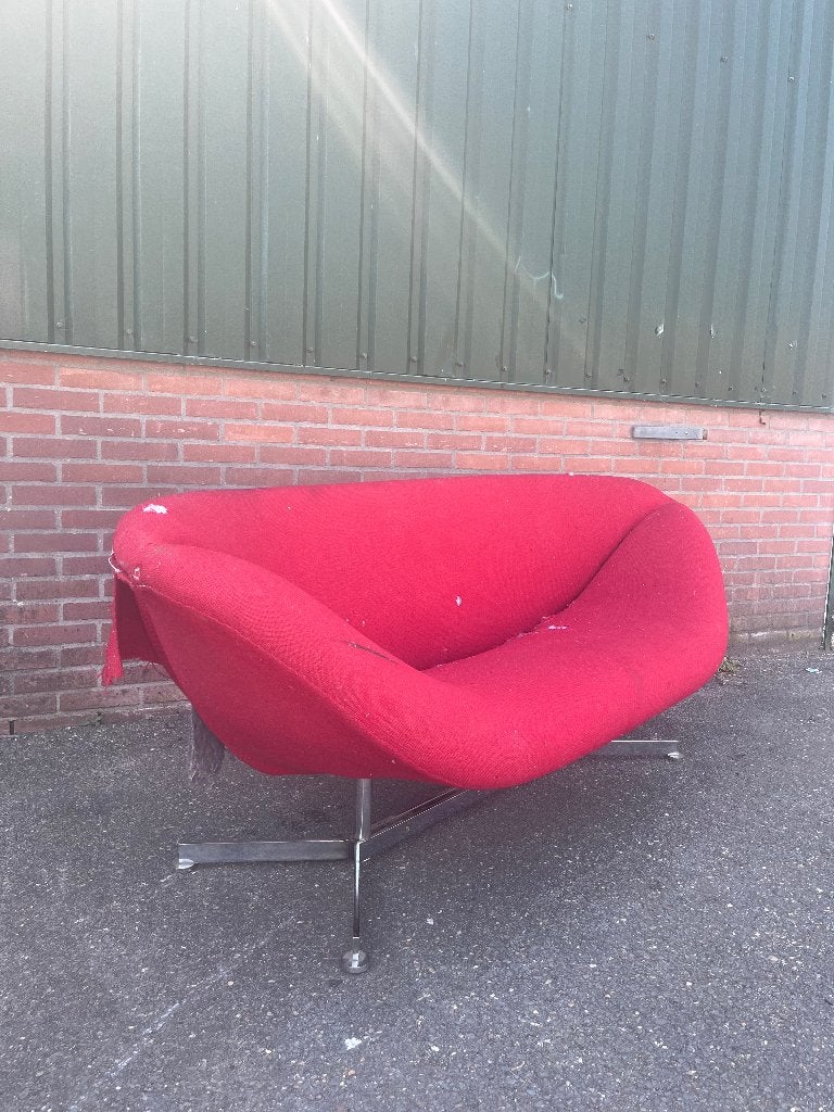 Fauteuil stoel chaise longue Artifort Rohe jaren 60 retro, Ophalen, Gebruikt, Metaal, Eén