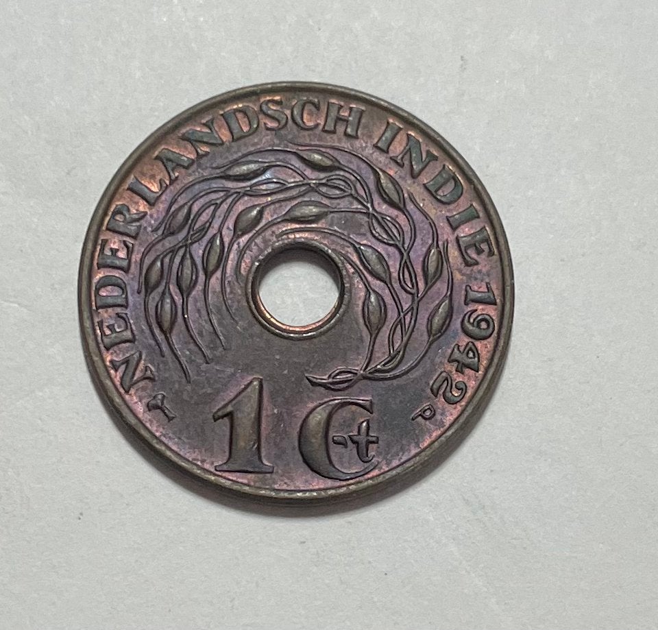 1 cent Nederlands Indië 1942, Ophalen of Verzenden