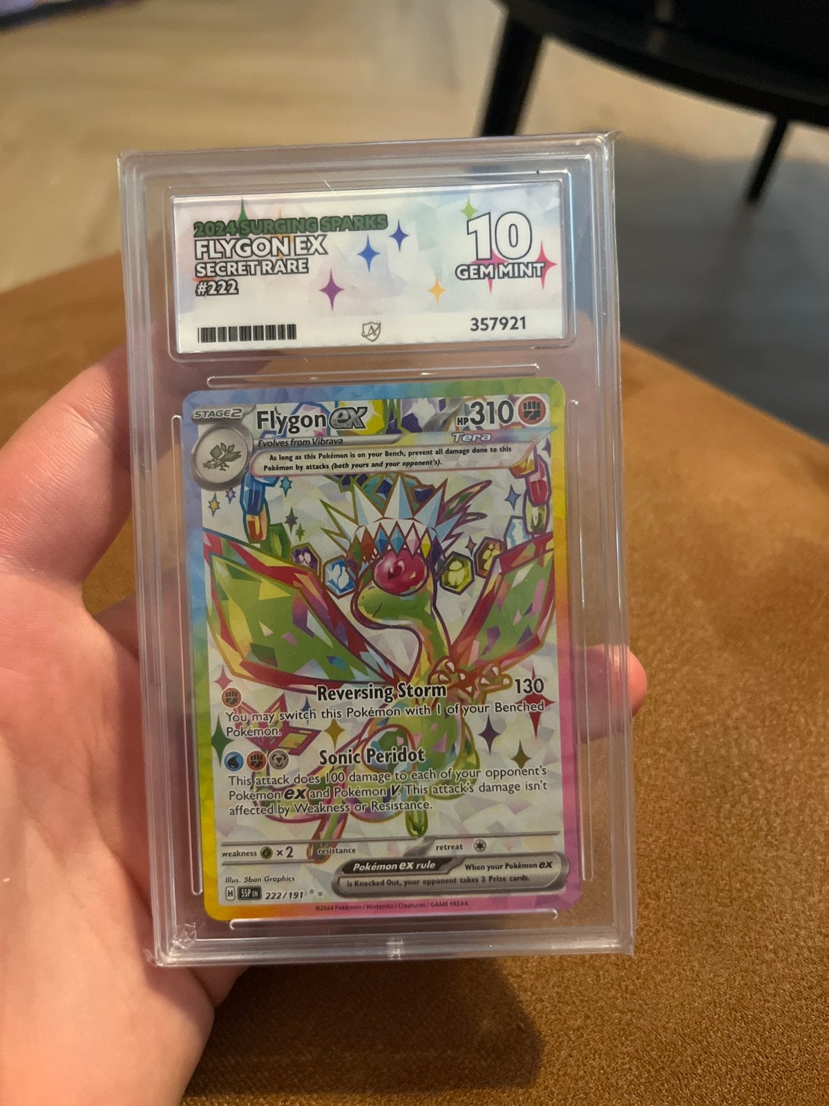 Flygon ex 222 ACE 10 Gem Mint Pokémon kaart, Ophalen of Verzenden, Zo goed als nieuw, Losse kaart