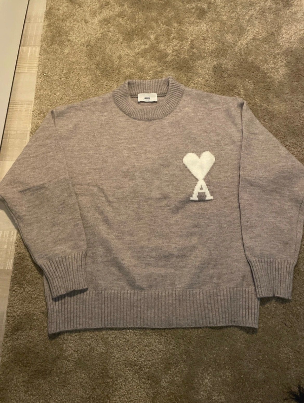 Ami paris grey sweater replica, Kleding | Heren, Verzenden, Nieuw, Maat 46 (S) of kleiner, Grijs