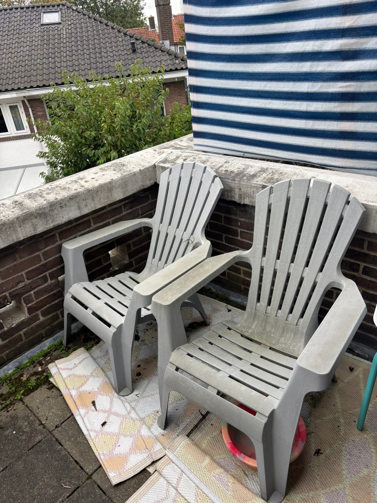 GRATIS tuinstoelen ophalen, Tuin en Terras, Ophalen, Zo goed als nieuw, Kunststof
