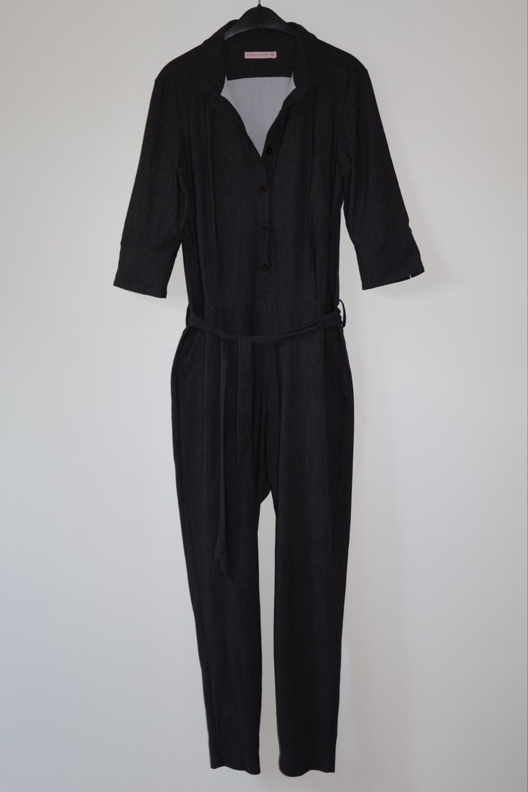 Studio Anneloes Travelstof Jumpsuit Zwart/Bruin Maat 42 XL, Studio Anneloes, Ophalen of Verzenden, NL, Zwart